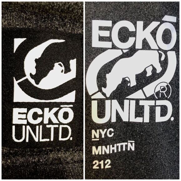ECKO UNTLD - NWT - M Sz 3X - Small Tilt Fleece-Lined Hoodie in Charcoal & Black - Picture 16 of 16